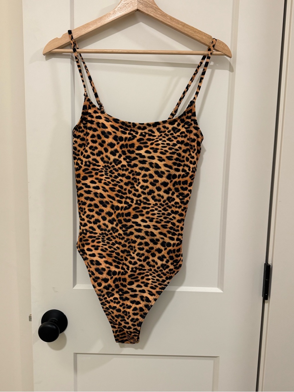 Woman’s Leopard Print One-Piece Swimsuit